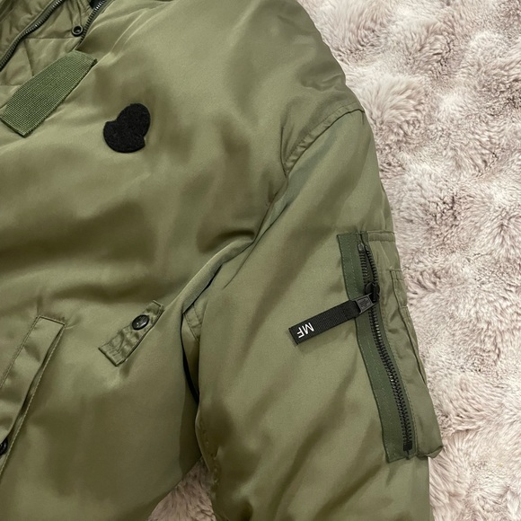 7 Moncler Fragment Reversible Printed Shell Down Bomber Jacket Sz 2/M - Picture 11 of 15